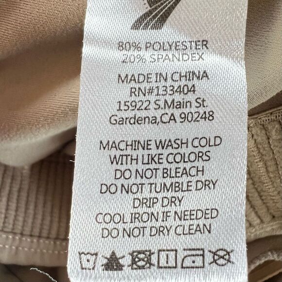 Fundamental Coast Bralette Sports Bra Olive Green Size Large - Picture 5 of 9